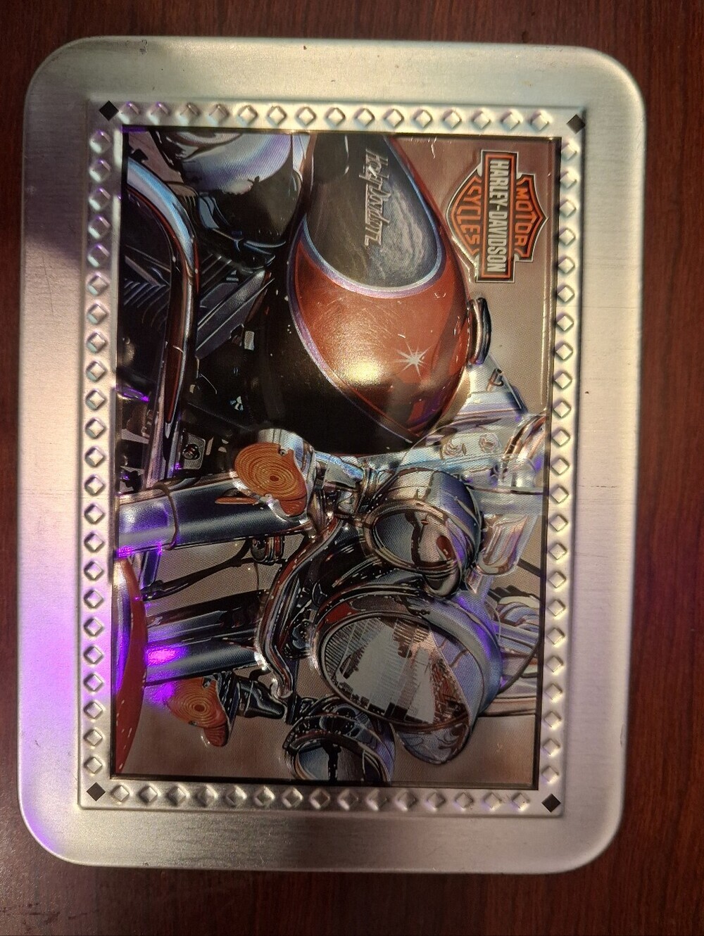 Harley Davidson Motorcycles Playing Cards with Tin Casing 2 Decks